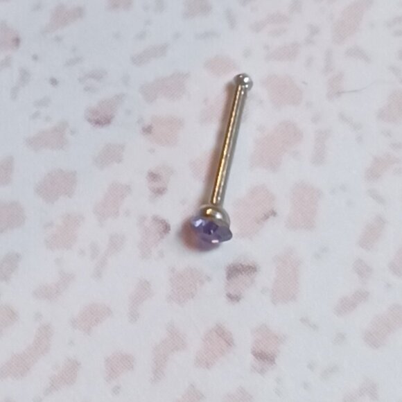 Stainless Steel Crystal Nose Studs Nose Pins 24 Piece Lot NWT - Picture 3 of 3